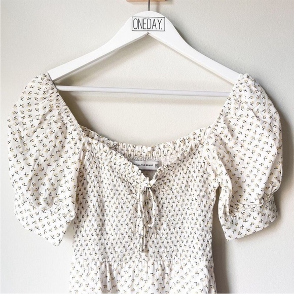 NWOT FAITHFULL THE BRAND Dulcia Smocked Bodice Mini Dress Size 4 - Picture 13 of 16